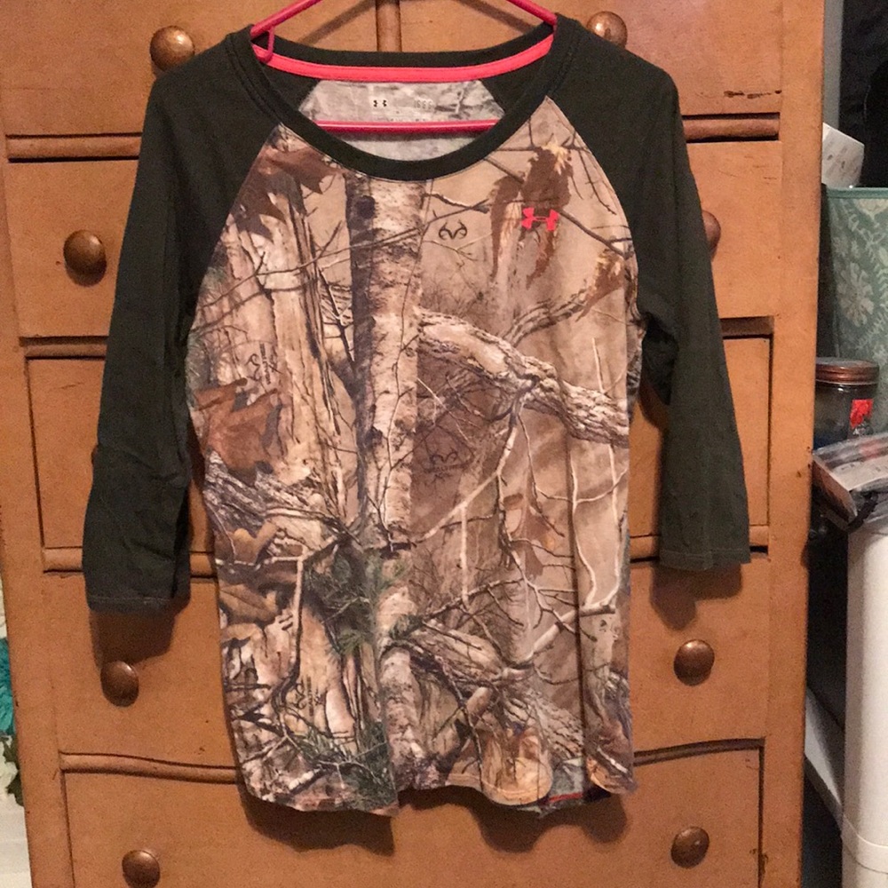 Under Armour Camo Baseball Tee